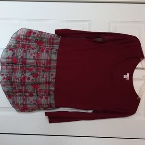 3/4 sleeve float floral top